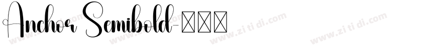 Anchor Semibold字体转换